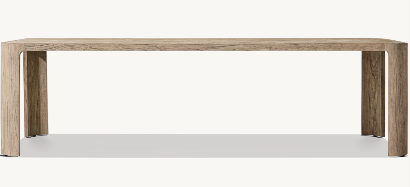 Vesper Dining Table - Rectangular Aged Teak